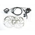 Tektro Auriga Twin HD-E525 180mm - 2 x vänster bromsok - komplett sats till lådcykel