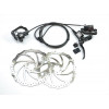 Tektro Auriga Twin HD-E525 180mm - 2 x vänster bromsok - komplett sats till lådcykel