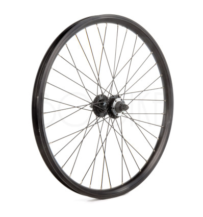 24" framhjul till lådcykel - 32mm svart fälg