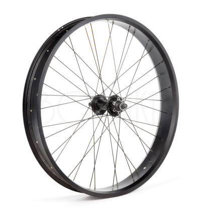 26" fatbike framhjul - 80mm svart fälg
