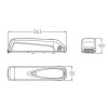 36V / 20Ah batteri till elcykel - 5-pins - 720Wh Samsung