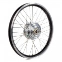 Elcykelkit - 250W navmotor - 20" framhjul - svart fälg